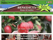Tablet Screenshot of benedictsgarden.com